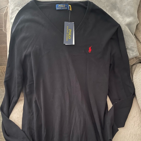 Men's Polo Ralph Lauren V neck sweater shirt